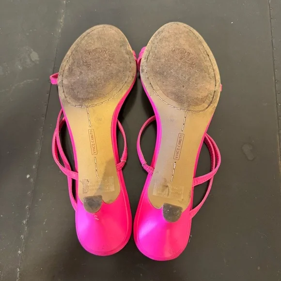 Vince Camuto Pink Kitten Heel Sz 9 - Picture 8 of 9